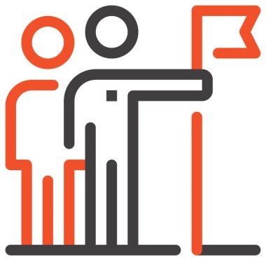 Çağdaş düz çizgi vektör çizim simgesi tasarım konsepti. Mobil cihazlar için simge ve web grafik. Düz çizgi sembolü, logo yaratıcı kavramı. Basit ve temiz düz çizgi piktogram