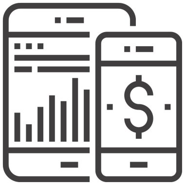 Uzaklık kontrol tasarımı kavramının modern düz çizgi vektör illüstrasyon simgesi. Mobil ve web grafikleri için simge. Taslak sembol, logo yaratıcı konsept. Basit ve temiz doğrusal pictogram