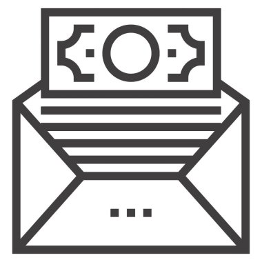 SMS işlemleri tasarım konseptinin modern düz çizgi vektör illüstrasyon simgesi. Mobil ve web grafikleri için simge. Taslak sembol, logo yaratıcı konsept. Basit ve temiz doğrusal pictogram