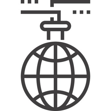 Modern çizgi vektör illüstrasyon ikonu tasarımı konsepti. Mobil ve web grafikleri için simge. Düz sembol, logo yaratıcı konsept. Basit ve temiz düz resim.