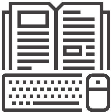 Modern çizgi vektör illüstrasyon ikonu tasarımı konsepti. Mobil ve web grafikleri için simge. Düz sembol, logo yaratıcı konsept. Basit ve temiz düz resim.