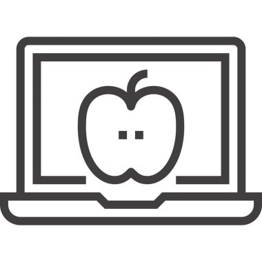 Modern çizgi vektör illüstrasyon ikonu tasarımı konsepti. Mobil ve web grafikleri için simge. Düz sembol, logo yaratıcı konsept. Basit ve temiz düz resim.