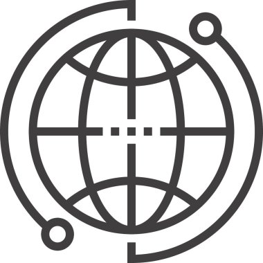 Modern çizgi vektör illüstrasyon ikonu tasarımı konsepti. Mobil ve web grafikleri için simge. Düz sembol, logo yaratıcı konsept. Basit ve temiz düz resim.