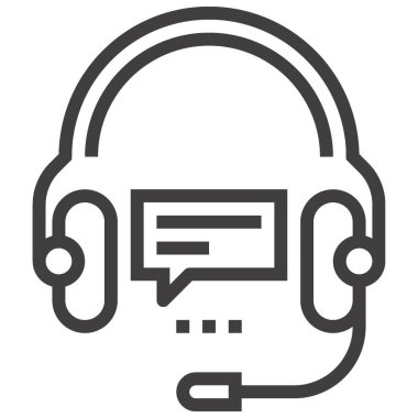 Çevrimiçi konferans tasarım konseptinin modern düz çizgi vektör illüstrasyon simgesi. Mobil ve web grafikleri için simge. Taslak sembol, logo yaratıcı konsept. Basit ve temiz doğrusal pictogram