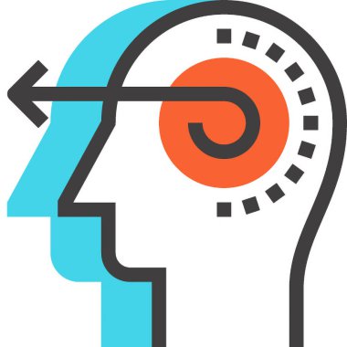 Çağdaş düz çizgi vektör çizim simgesi tasarım konsepti. Mobil cihazlar için simge ve web grafik. Düz çizgi sembolü, logo yaratıcı kavramı. Basit ve temiz düz çizgi piktogram