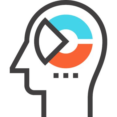 Çağdaş düz çizgi vektör çizim simgesi tasarım konsepti. Mobil cihazlar için simge ve web grafik. Düz çizgi sembolü, logo yaratıcı kavramı. Basit ve temiz düz çizgi piktogram