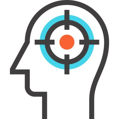 Çağdaş düz çizgi vektör çizim simgesi tasarım konsepti. Mobil cihazlar için simge ve web grafik. Düz çizgi sembolü, logo yaratıcı kavramı. Basit ve temiz düz çizgi piktogram