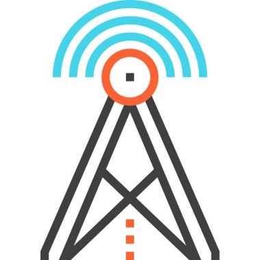 Modern çizgi vektör illüstrasyon ikonu tasarımı konsepti. Mobil ve web grafikleri için simge. Düz sembol, logo yaratıcı konsept. Basit ve temiz düz resim.