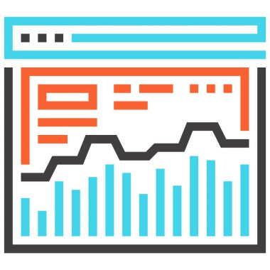 Modern çizgi vektör illüstrasyon ikonu tasarımı konsepti. Mobil ve web grafikleri için simge. Düz sembol, logo yaratıcı konsept. Basit ve temiz düz resim.