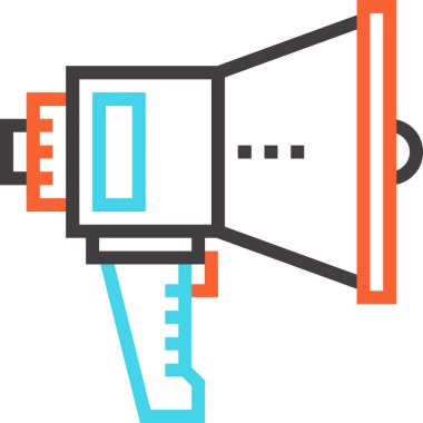 Modern çizgi vektör illüstrasyon ikonu tasarımı konsepti. Mobil ve web grafikleri için simge. Düz sembol, logo yaratıcı konsept. Basit ve temiz düz resim.