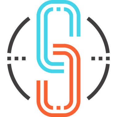 Modern çizgi vektör illüstrasyon ikonu tasarımı konsepti. Mobil ve web grafikleri için simge. Düz sembol, logo yaratıcı konsept. Basit ve temiz düz resim.