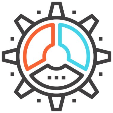 Modern çizgi vektör illüstrasyon ikonu tasarımı konsepti. Mobil ve web grafikleri için simge. Düz sembol, logo yaratıcı konsept. Basit ve temiz düz resim.