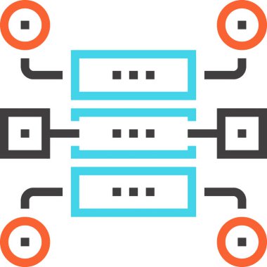 Modern çizgi vektör illüstrasyon ikonu tasarımı konsepti. Mobil ve web grafikleri için simge. Düz sembol, logo yaratıcı konsept. Basit ve temiz düz resim.