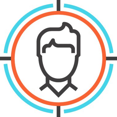 Modern çizgi vektör illüstrasyon ikonu tasarımı konsepti. Mobil ve web grafikleri için simge. Düz sembol, logo yaratıcı konsept. Basit ve temiz düz resim.