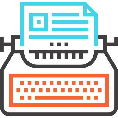 Modern çizgi vektör illüstrasyon ikonu tasarımı konsepti. Mobil ve web grafikleri için simge. Düz sembol, logo yaratıcı konsept. Basit ve temiz düz resim.