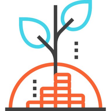 Modern çizgi vektör illüstrasyon ikonu tasarımı konsepti. Mobil ve web grafikleri için simge. Düz sembol, logo yaratıcı konsept. Basit ve temiz düz resim.