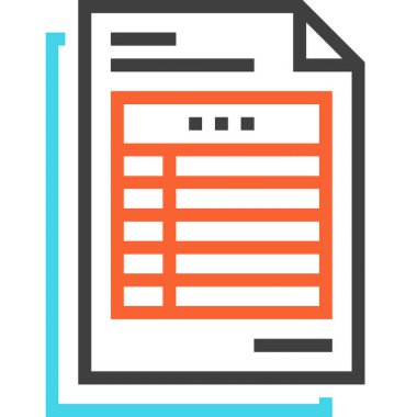 Modern çizgi vektör illüstrasyon ikonu tasarımı konsepti. Mobil ve web grafikleri için simge. Düz sembol, logo yaratıcı konsept. Basit ve temiz düz resim.