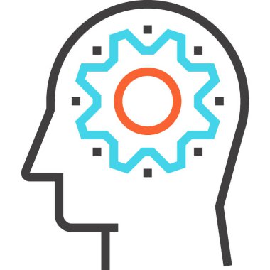 Modern çizgi vektör illüstrasyon ikonu tasarımı konsepti. Mobil ve web grafikleri için simge. Düz sembol, logo yaratıcı konsept. Basit ve temiz düz resim.