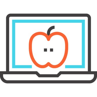 Modern çizgi vektör illüstrasyon ikonu tasarımı konsepti. Mobil ve web grafikleri için simge. Düz sembol, logo yaratıcı konsept. Basit ve temiz düz resim.