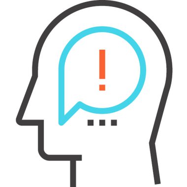 Modern çizgi vektör illüstrasyon ikonu tasarımı konsepti. Mobil ve web grafikleri için simge. Düz sembol, logo yaratıcı konsept. Basit ve temiz düz resim.