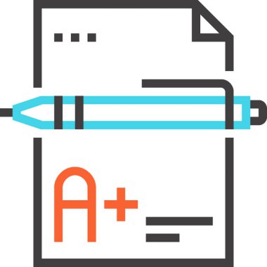 Modern çizgi vektör illüstrasyon ikonu tasarımı konsepti. Mobil ve web grafikleri için simge. Düz sembol, logo yaratıcı konsept. Basit ve temiz düz resim.