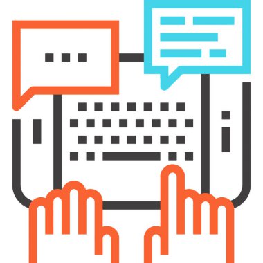 Modern çizgi vektör illüstrasyon ikonu tasarımı konsepti. Mobil ve web grafikleri için simge. Düz sembol, logo yaratıcı konsept. Basit ve temiz düz resim.