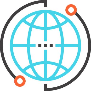 Modern çizgi vektör illüstrasyon ikonu tasarımı konsepti. Mobil ve web grafikleri için simge. Düz sembol, logo yaratıcı konsept. Basit ve temiz düz resim.