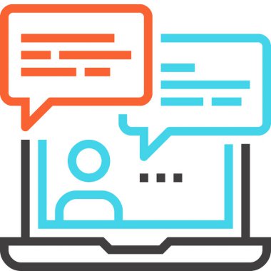 Modern çizgi vektör illüstrasyon ikonu tasarımı konsepti. Mobil ve web grafikleri için simge. Düz sembol, logo yaratıcı konsept. Basit ve temiz düz resim.