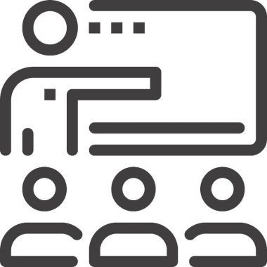 Çağdaş düz çizgi vektör çizim simgesi tasarım konsepti. Mobil cihazlar için simge ve web grafik. Düz çizgi sembolü, logo yaratıcı kavramı. Basit ve temiz düz çizgi piktogram