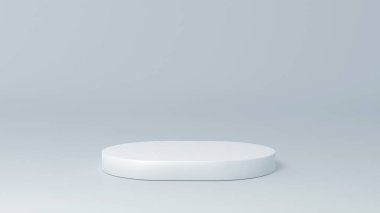 3B hazırlama temel beyaz podyum ürün kapsül şekil perspektifi