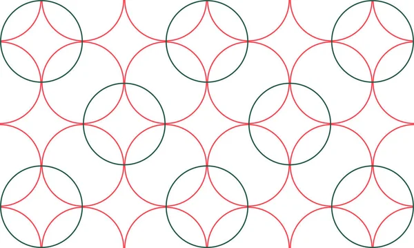 Geometryczny Okrąg Bezszwowy Wzór Graficzny Tekstury Wektor Tło — Wektor stockowy