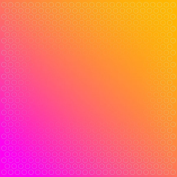 Weiße Punkte Muster Mit Orange Rosa Farbverlauf Bunten Hintergrund — Stockvektor