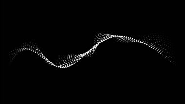 Nokta yarım ton parçacık dinamik dalga soyut arkaplan