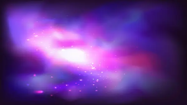 Space Nebulosa Galax Och Stjärna Damm Mjölkaktigt Sätt Vektor Illustration — Stock vektor