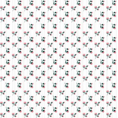 Beyaz arka planda küçük kaktüs çiçekleri olan bu pürüzsüz çiçek deseni minimalist kırtasiye ürünleri paketleme ve yaz davetiyeleri için mükemmeldir. Tasarımcılar ve butik markalar için ideal..