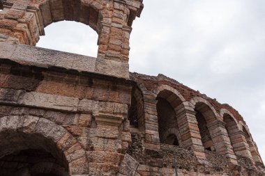Magnificent view of the iconic Arena of Verona from a unique angle, showcasing its stunning architecture and ancient heritage