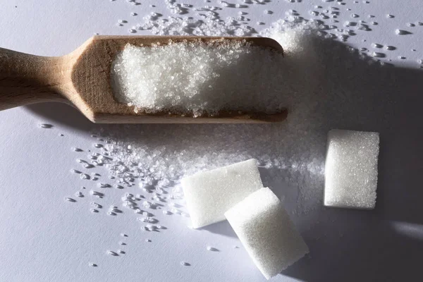 Ζάχαρη Κύβους Και Σκόνη — Φωτογραφία Αρχείου