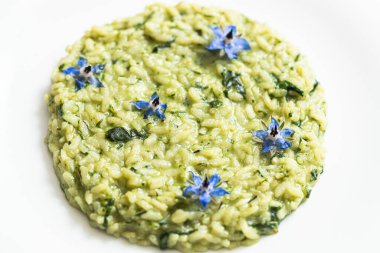 Lezzetli risotto 'nun yakın plan görüntüsü..