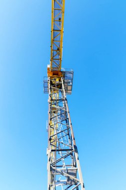 İnşaat vinci. İnşaat detayları. Yakın plan..