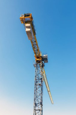 İnşaat vinci. İnşaat detayları. Yakın plan..