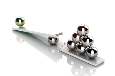 Kritik karar noktasını temsil eden 3B görüntüleme