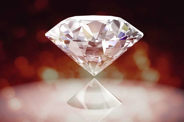 Diamante Gem Renderização Imagem Alta Resolução — Fotografia de Stock