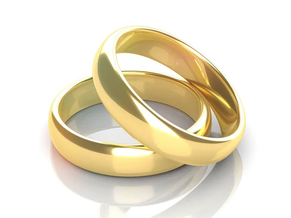 Renderização Anel Casamento Imagem Alta Resolução — Fotografia de Stock