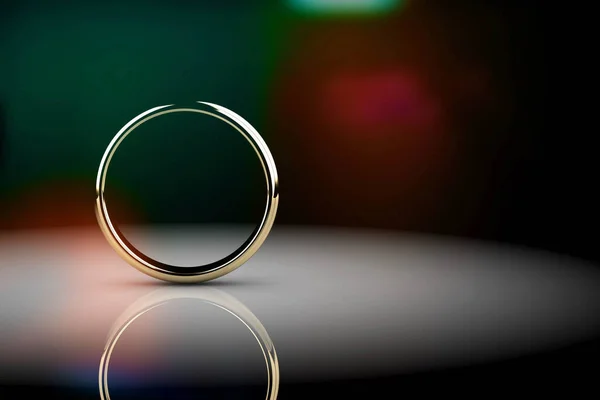 Δαχτυλίδι Γάμου Απόδοση Υψηλής Ανάλυσης Εικόνα — Φωτογραφία Αρχείου