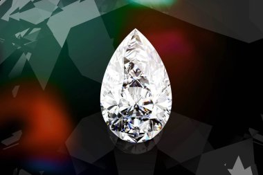 Pırlanta mücevher 3d görüntüleme (yüksek çözünürlüklü 3B resim)