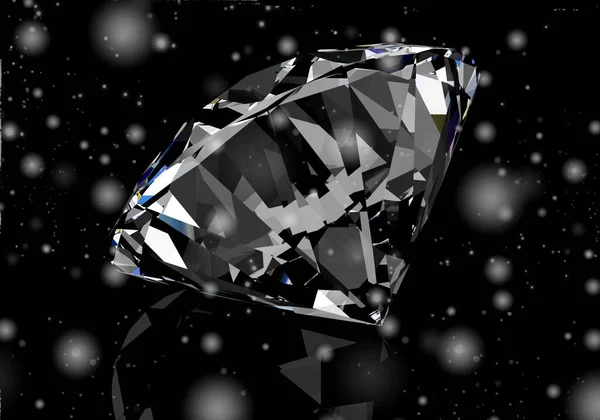 Diamant Gem Renderen Hoge Resolutie Beeld — Stockfoto