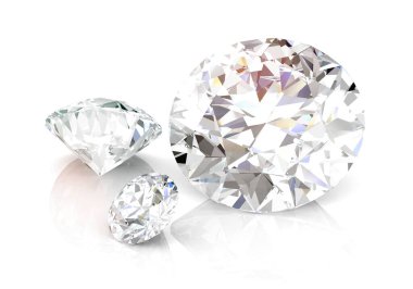 Pırlanta mücevher 3d görüntüleme (yüksek çözünürlüklü 3B resim)