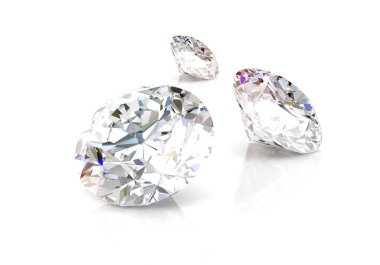 Pırlanta mücevher 3d görüntüleme (yüksek çözünürlüklü 3B resim)