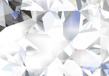 Realistic diamond texture close up, Design wallpaper. 3D rendering