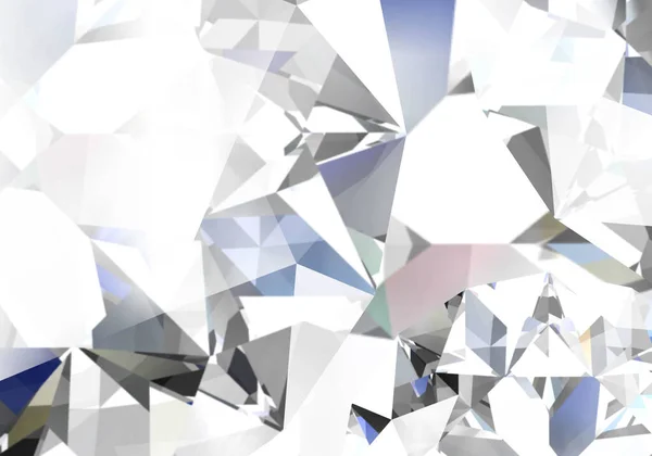 Realistiska Diamant Struktur Närbild Design Tapet Rendering — Stockfoto